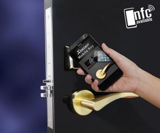 الصين Rfid Hotel Electronic Door Locks L9106 / 9206-NFC Copper Plus Mirror Polish المزود